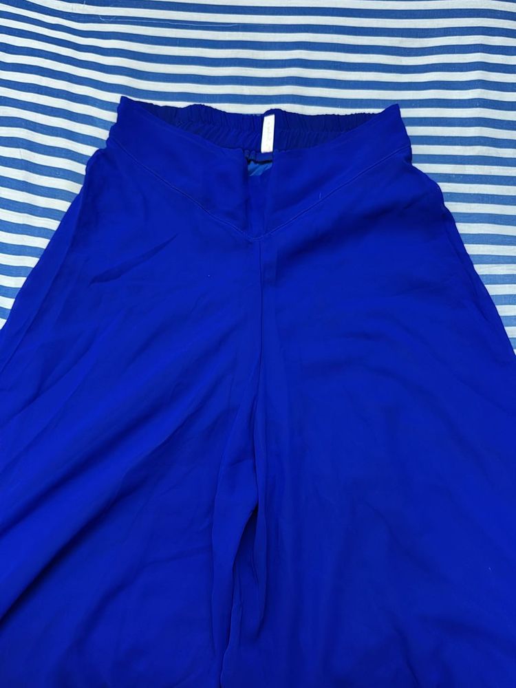 Navy Blue Plazzo For Women| Like New Condition