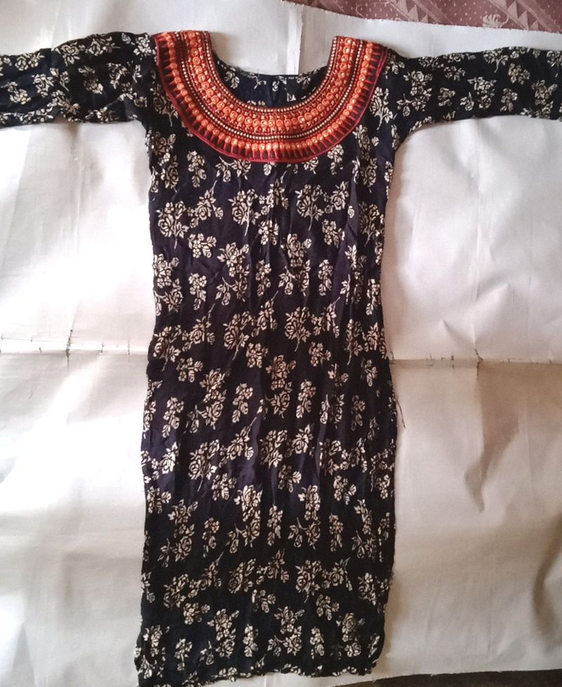 Boho Floral Print Kurti