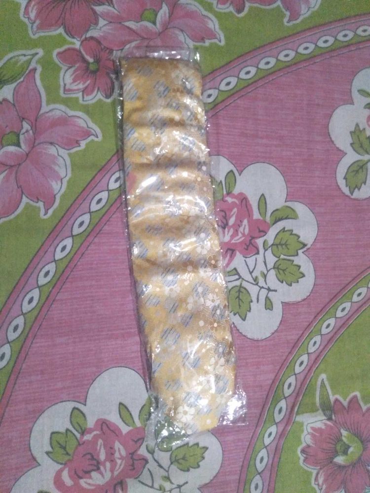 Necktie Yellow Floral Pattern