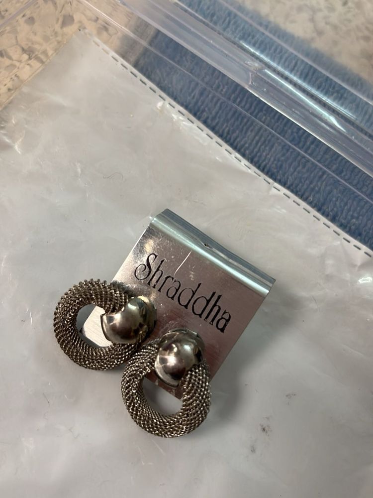 Stylish Silver Hoop Earrings