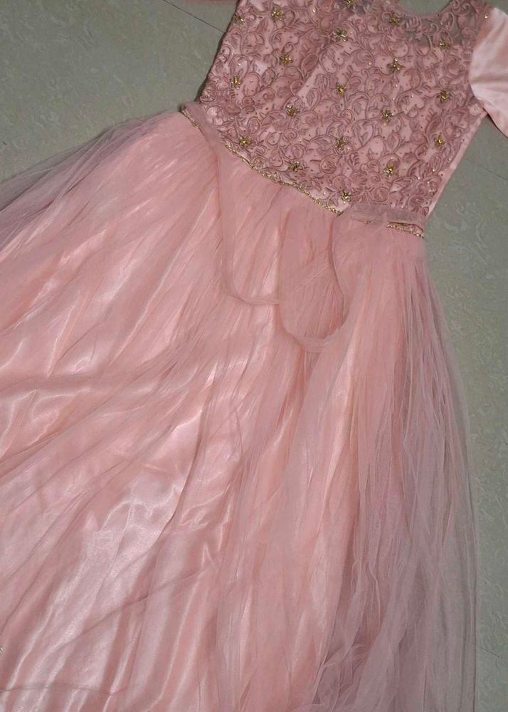 Blush Pink Embroidered gown