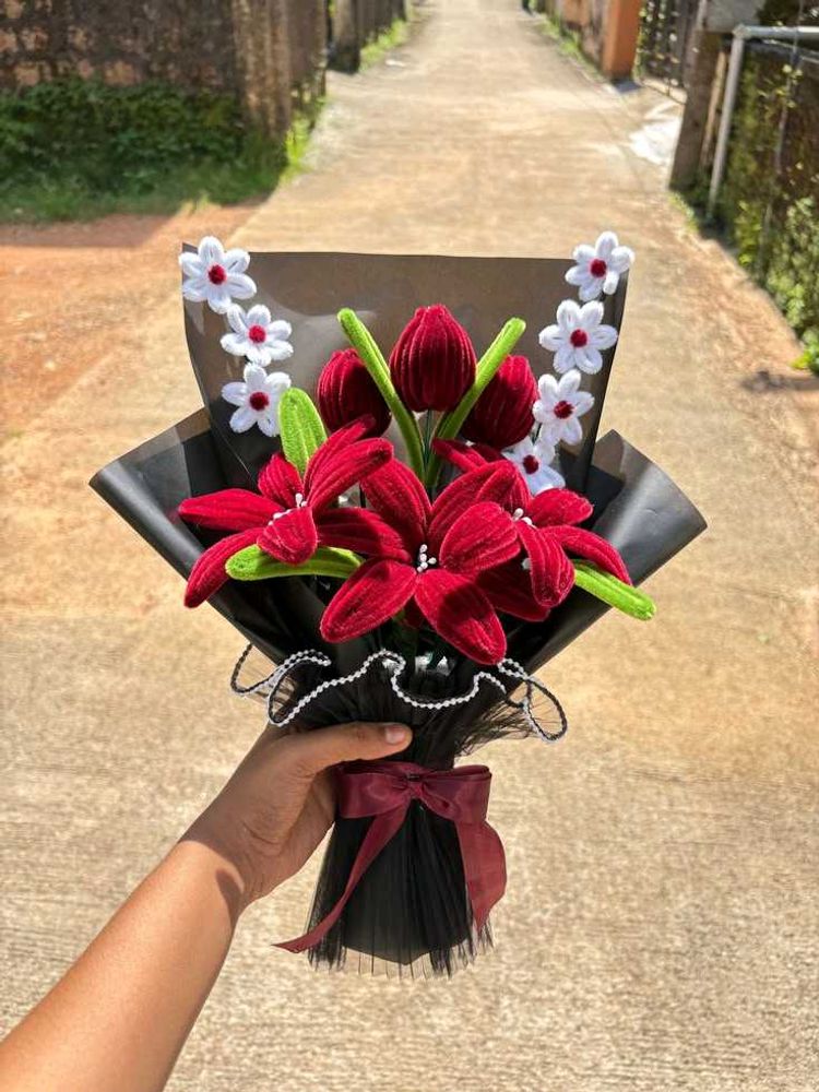 Handmade Crochet Flower Bouquet