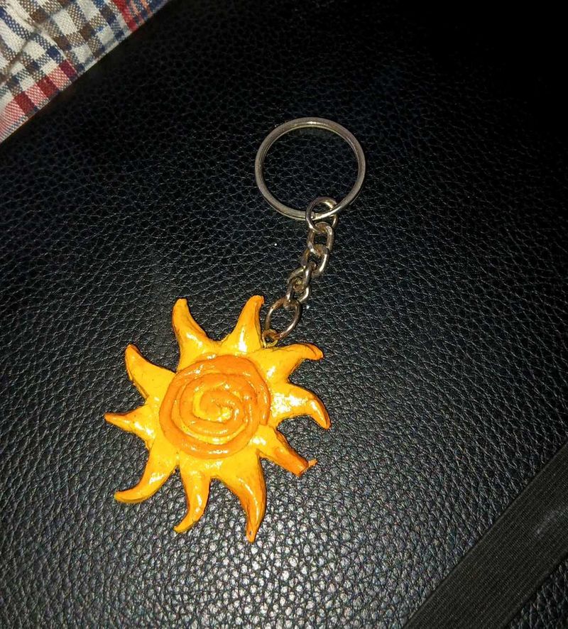 Handmade Sun trendy Keychain