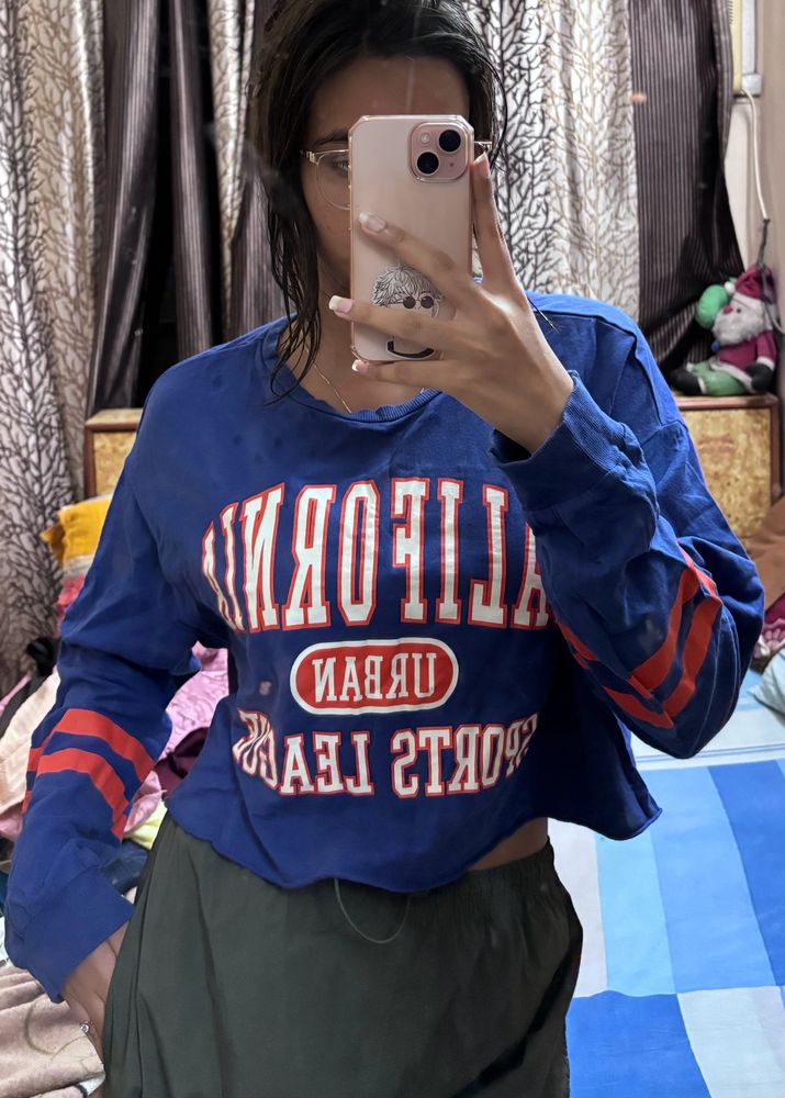 H&amp;M Oversized Cropped Top