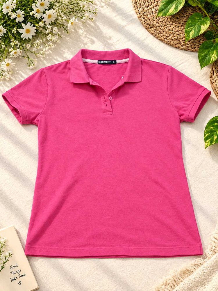 Pink Polo T-Shirt women 💕💫