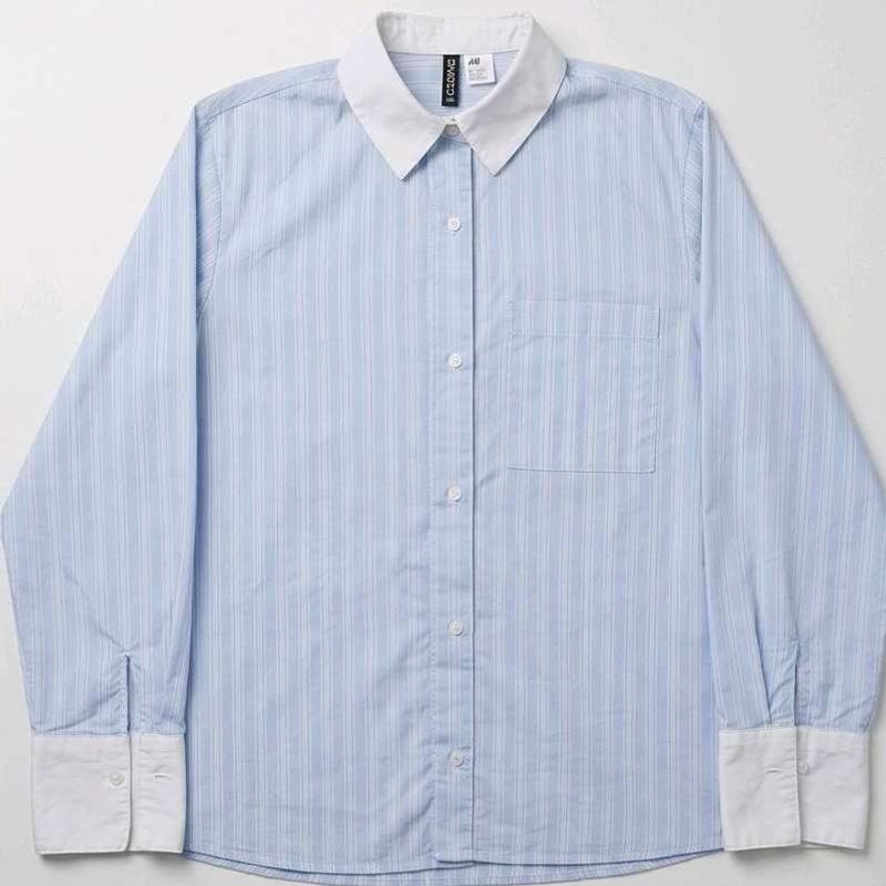 Authentic H&amp;M Cotton Poplin Striped Shirt