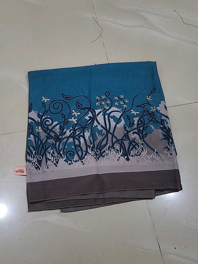 Beautiful Teal Floral scaff