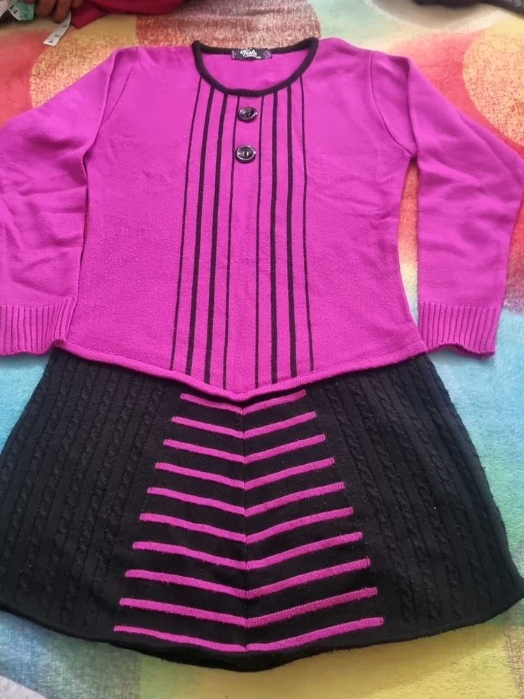 Pink &amp; Black Dress