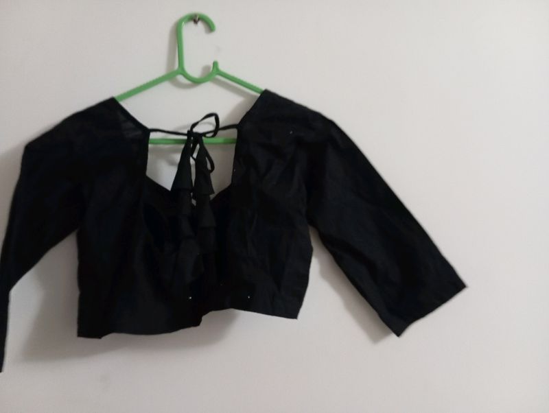 Cute Black Blouse For Women