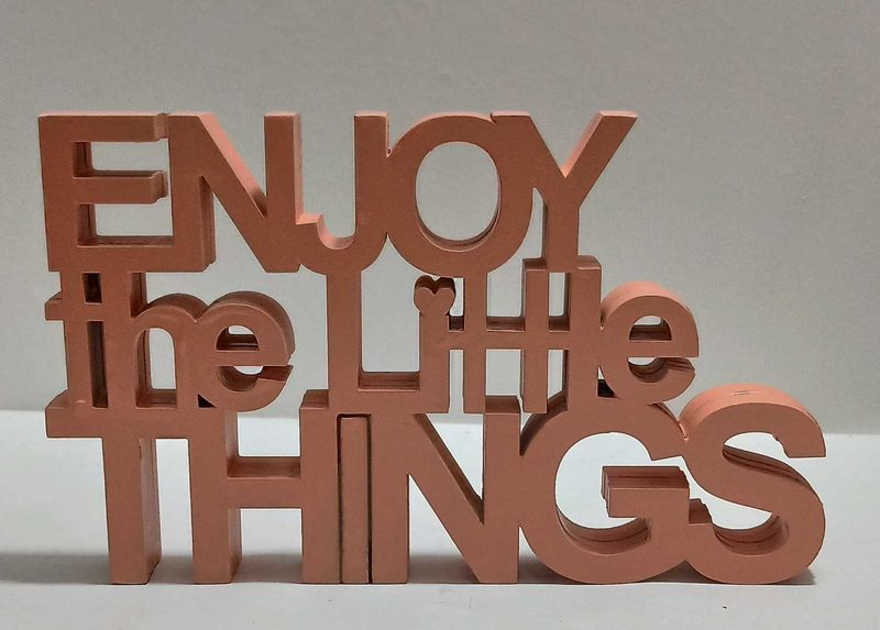 "Enjoy the Little Things" Wooden Decor