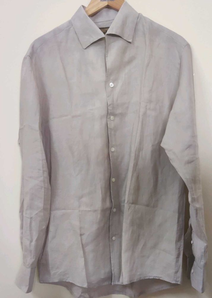 Made in Seoul Men's Classic Linen Shirt