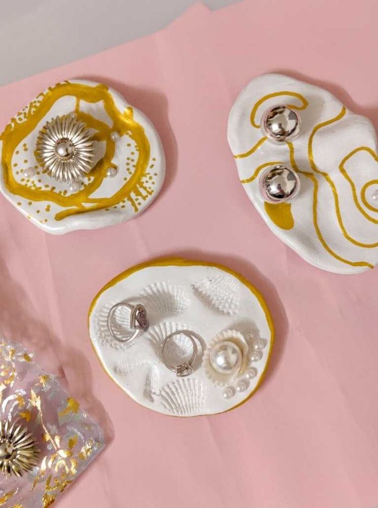 Handmade Clay Trinket Set