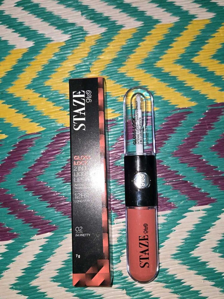 STAZE 9 to 6 Gloss Lock 2 in 1 Lipstick