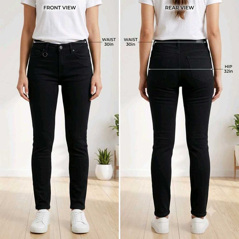 Classic Black Denim Jeans