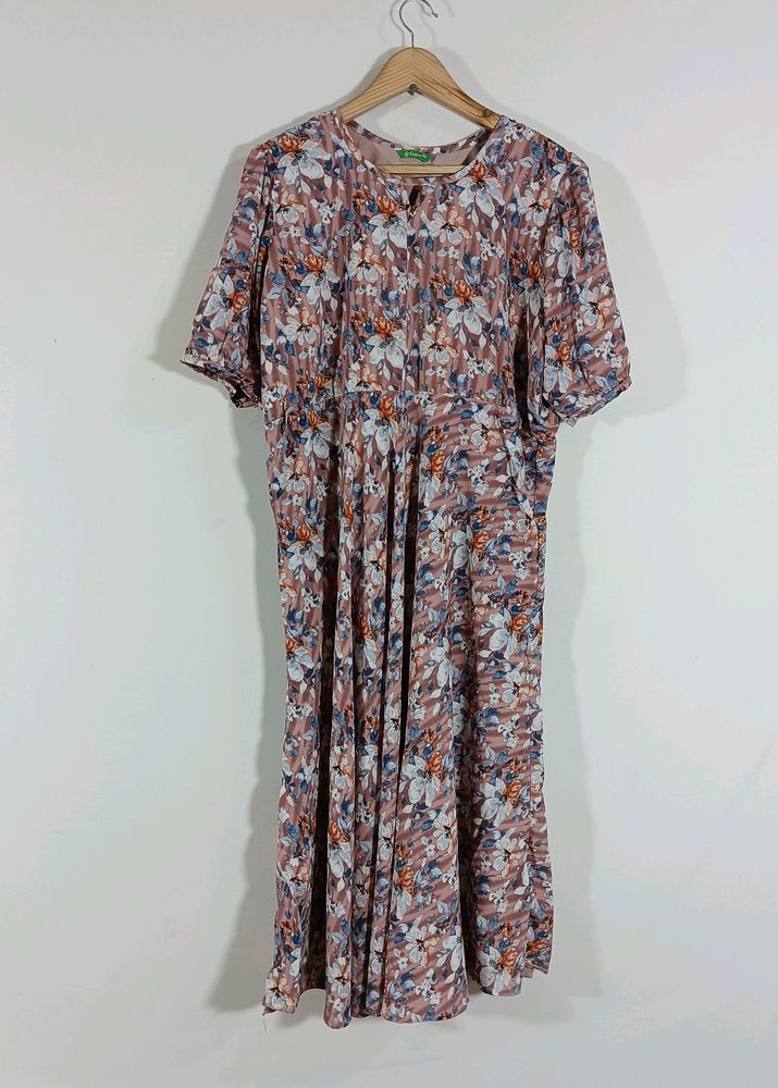 Multicolor printed Casual Dress (Women)