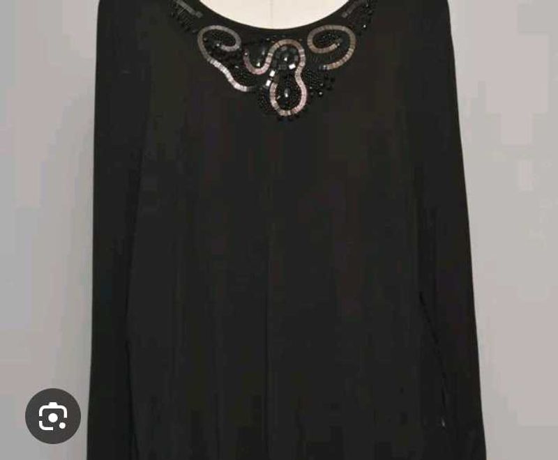 Very Beautiful Silm Sequence Black Top