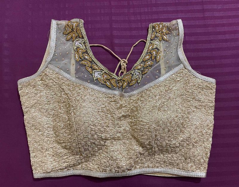Embellished Golden Blouse