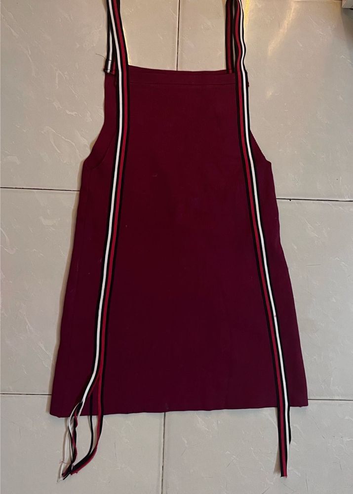 Ribbed mini dungaree