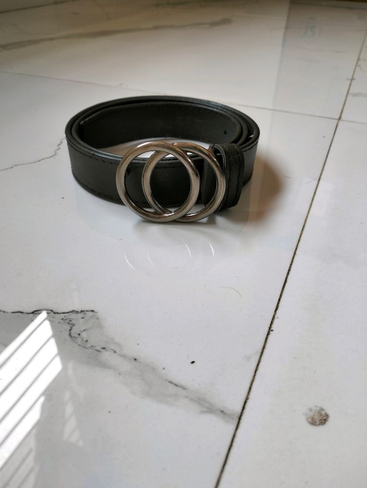 Black Leather Belt
