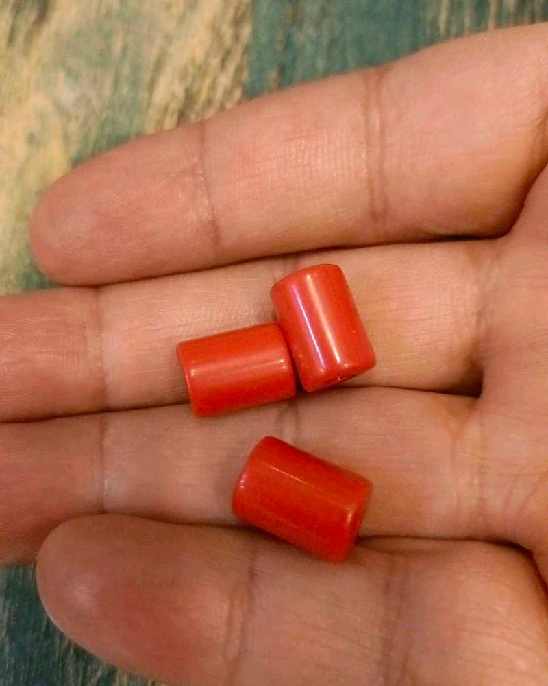 Red Barrel Beads for Jewelry Making