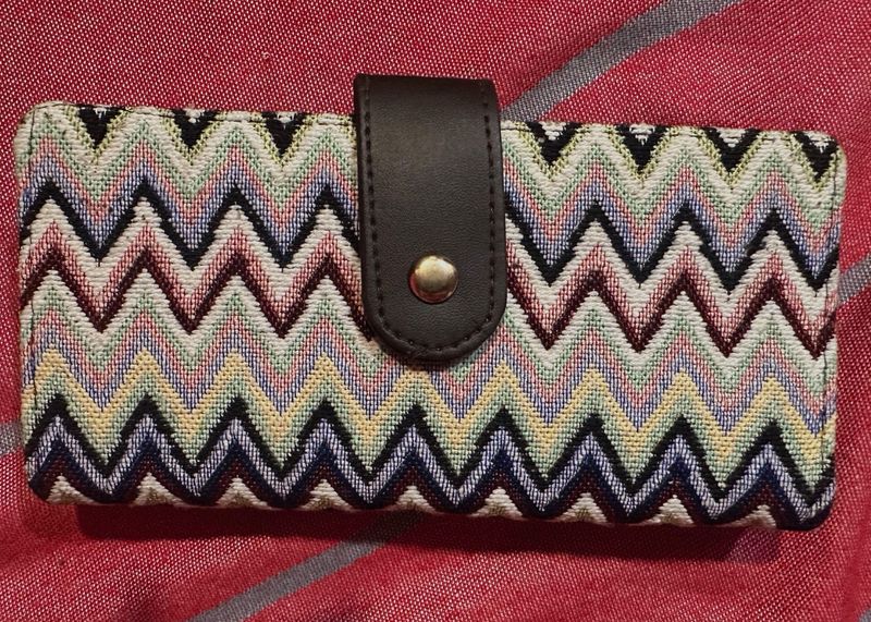 Boho Chevron Pattern Clutch Wallet