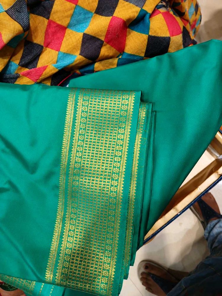 Mysore silk crepe saree with blouse