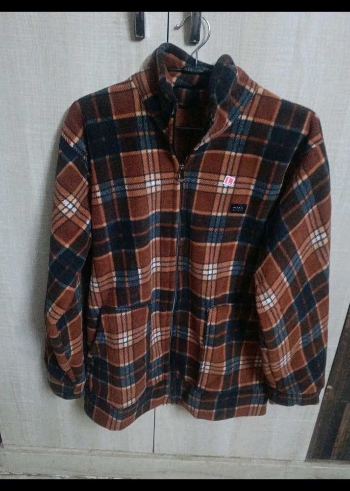 Men's Plaid Fleece Jacket