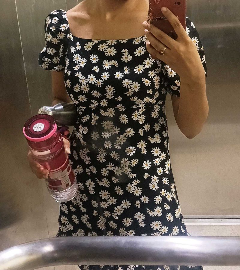 Floral Print Mini Dress