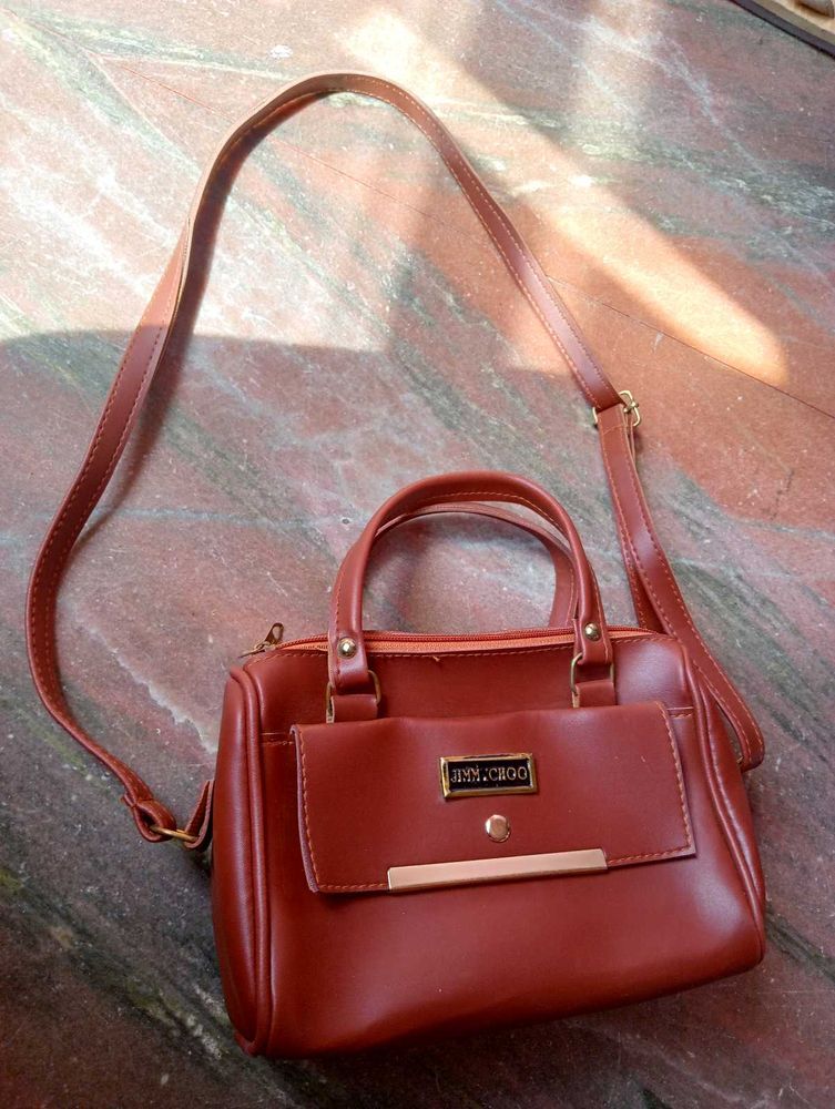 Chic Red Handbag