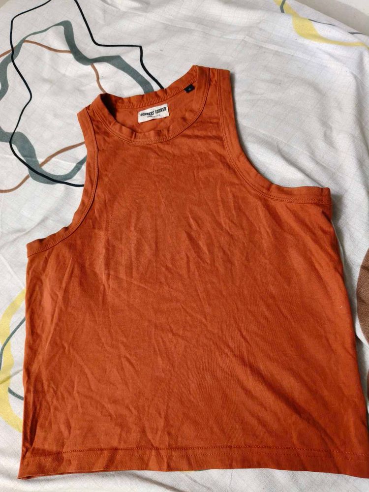 Bonkers Corner Rusty Orange Tank Top