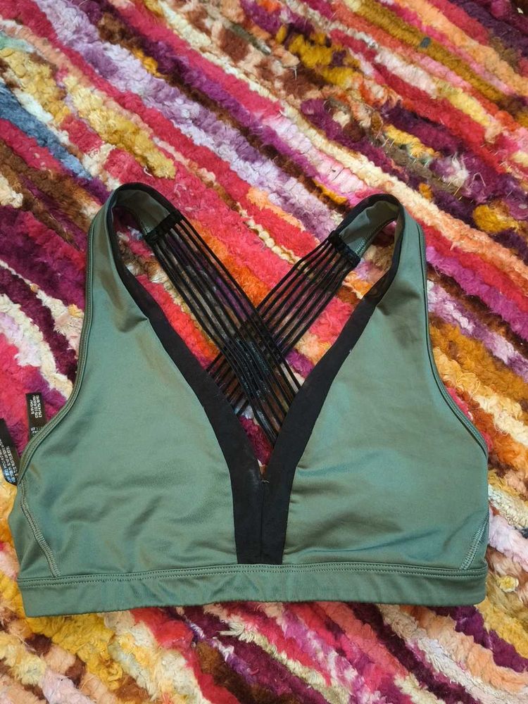 Victoria's Secret Olive Green Sports Bra