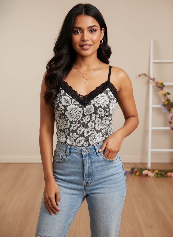 Floral Lace Cami Top