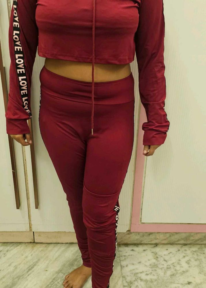 Maroon Two-Piece Set