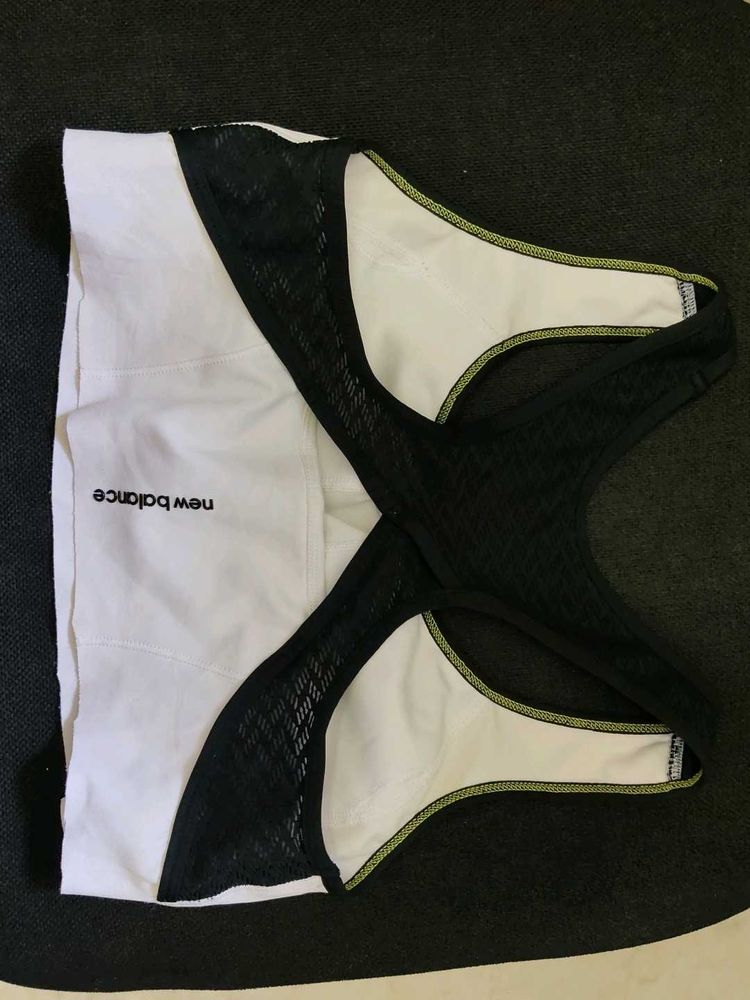 White &amp; Black Sports Bra
