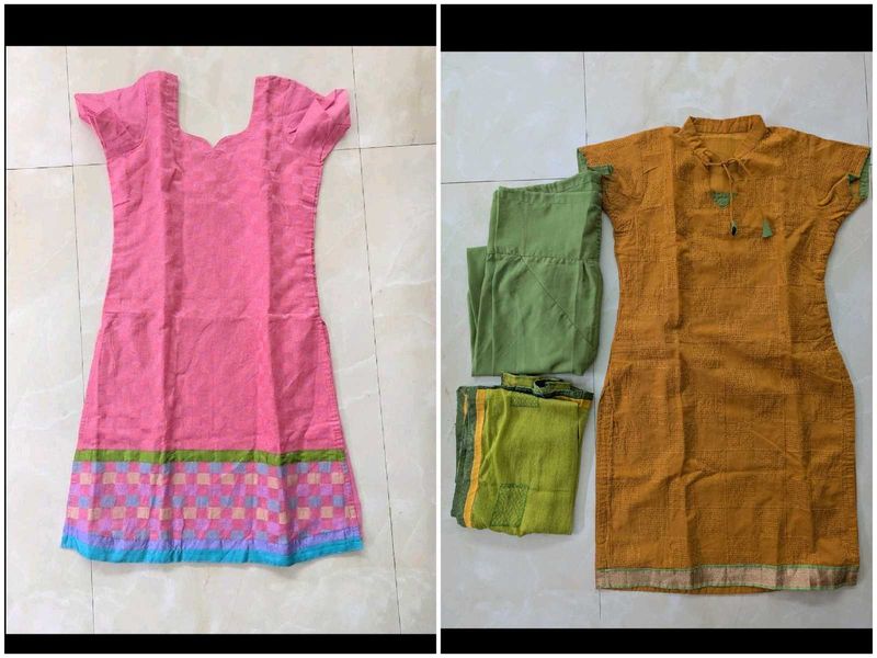 CLEARANCE SALE Mustard Kurta Set