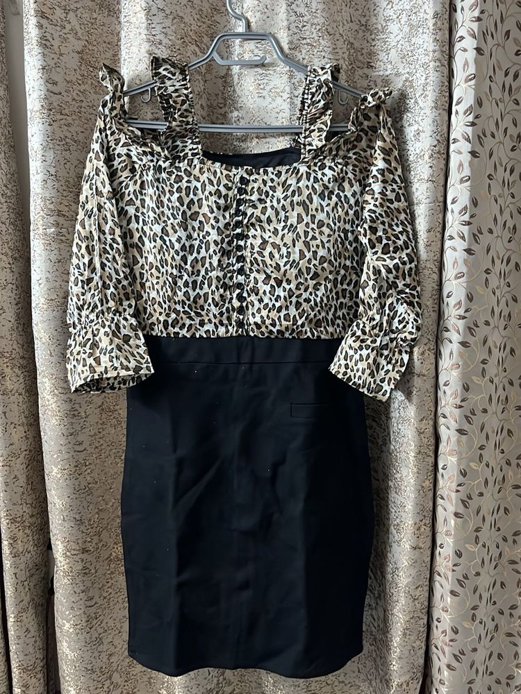 Leopard Print Mini Dress