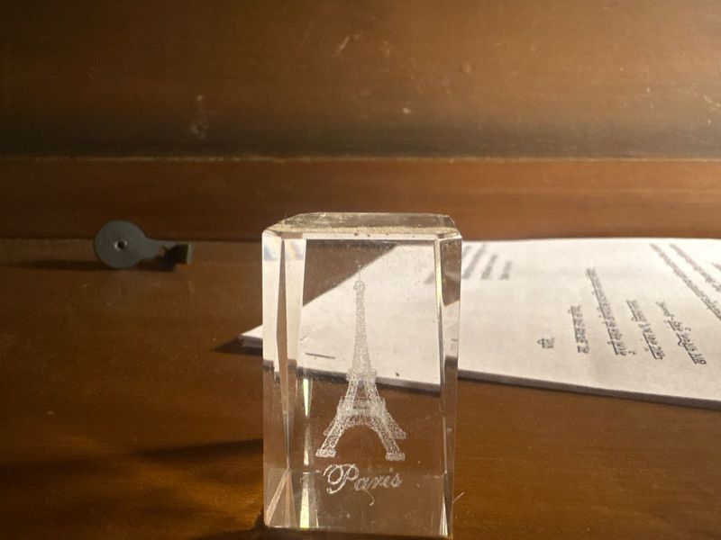 Crystal Eiffel Tower Paris Souvenir