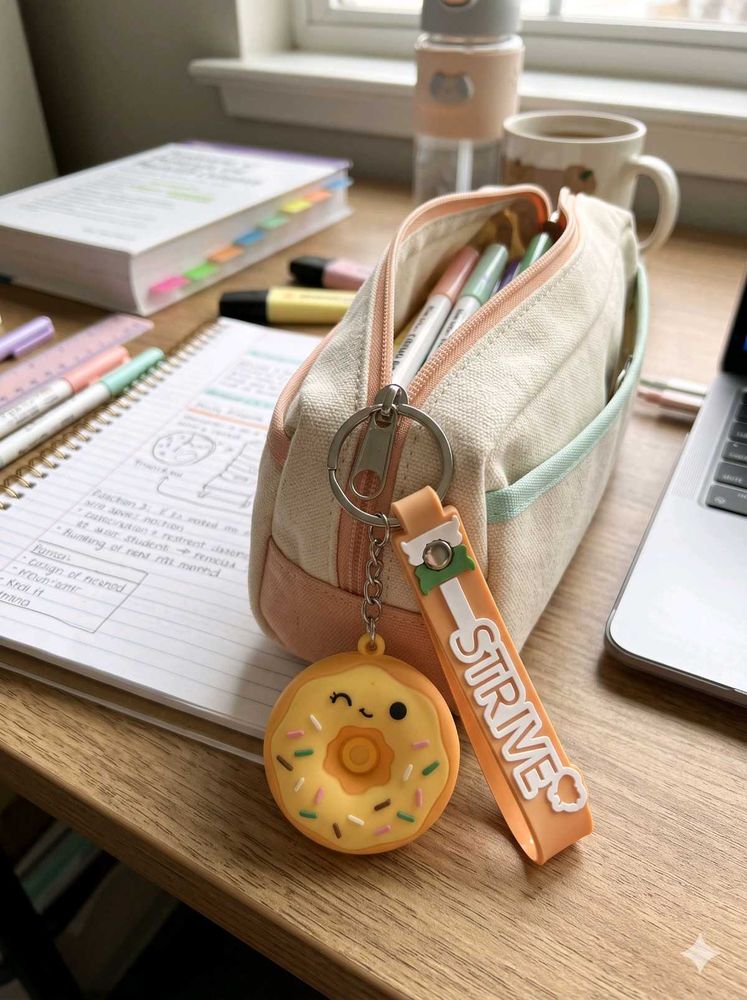 Cute Donut Keychain