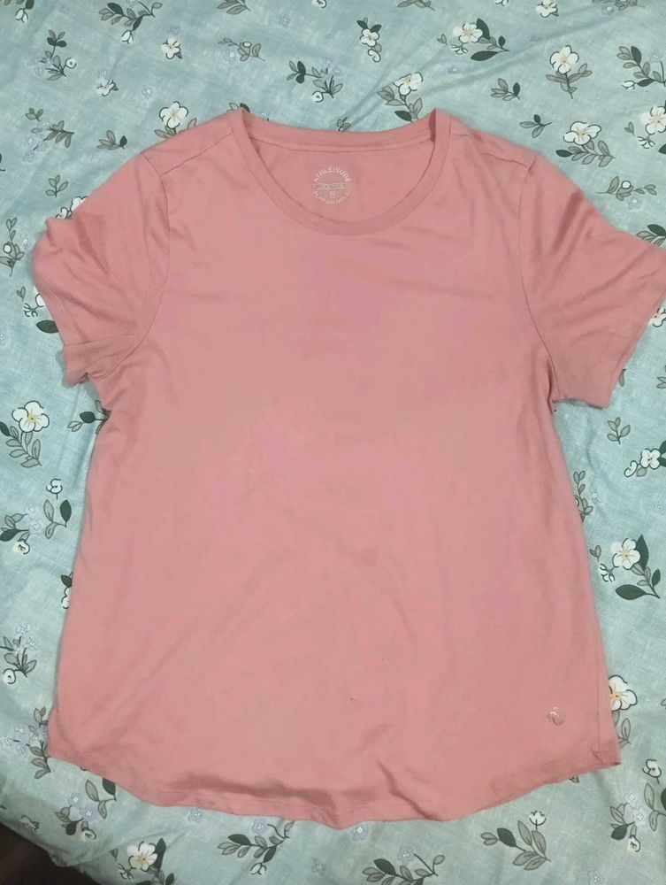 Soft Pink Basic T-Shirt