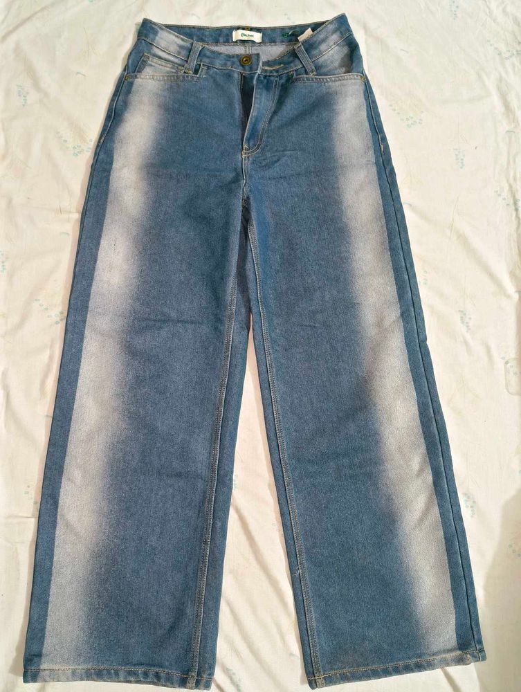 Trendy Wide Leg Jeans