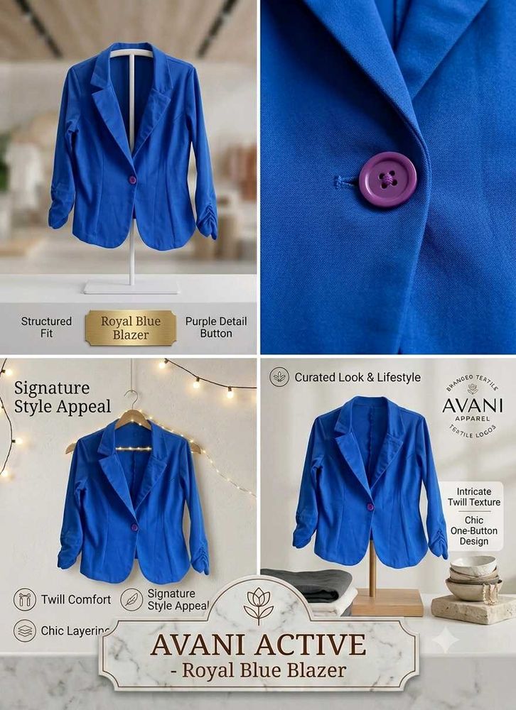 Lowest Prices_stylish Blue Blazer for Women