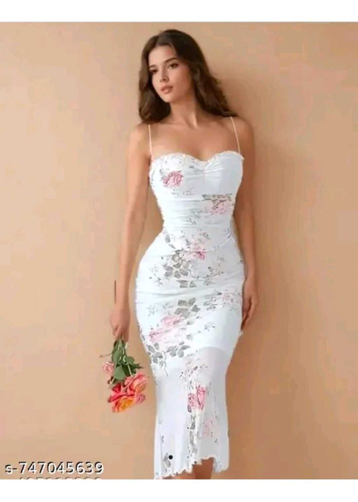 Floral Print Bodycon Midi Dress