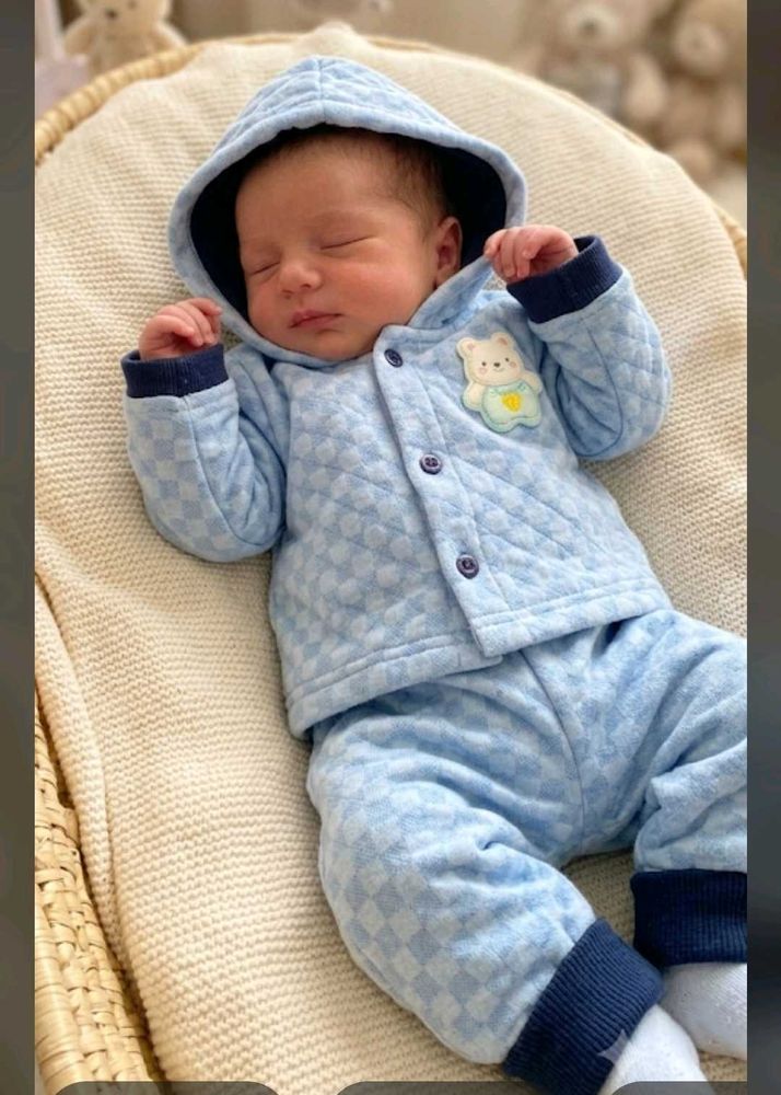 Baby Blue Checkered Loungewear Set