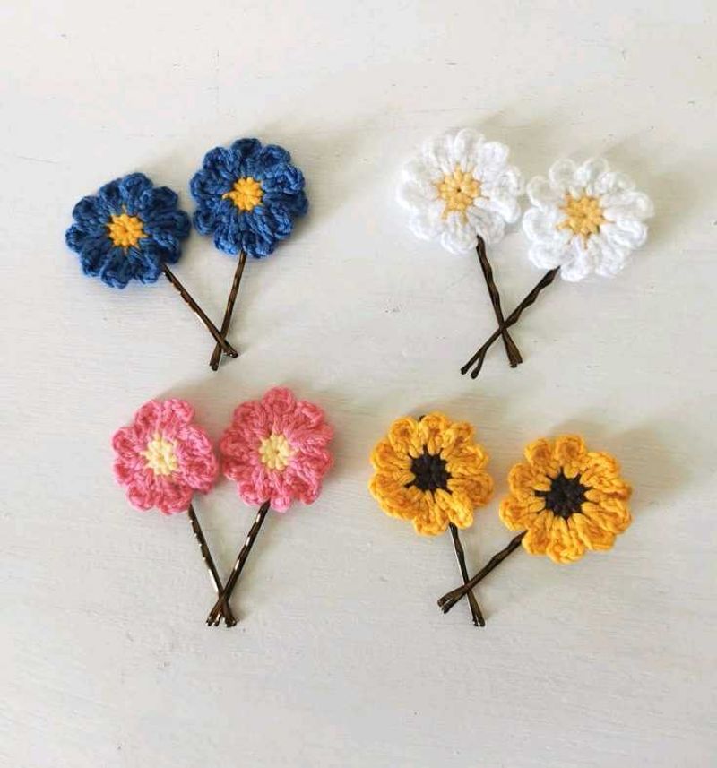 Cute Flower Hair Pins