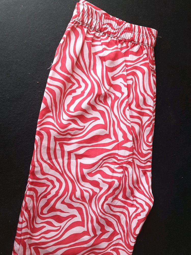 Fashfun Red Print Pant