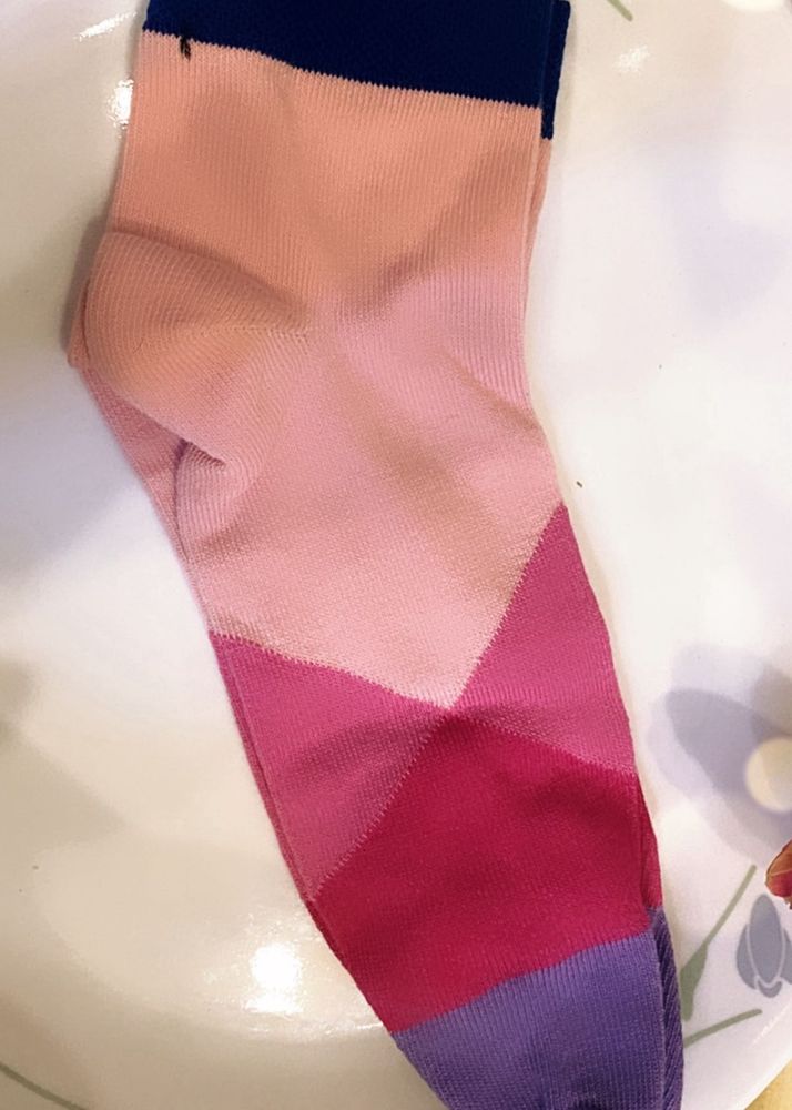 Colorful Argyle Patterned  Finger Socks