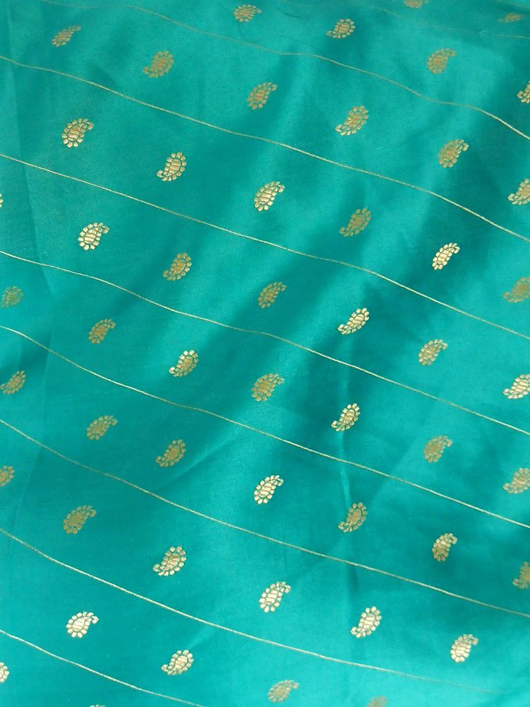 Green Satin  Poonam Saree