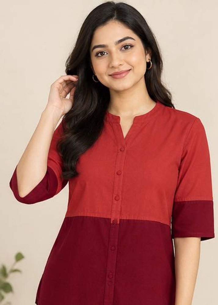 Stylish Color Block Kurta