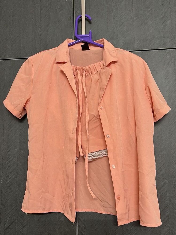 Peach Two-Piece Set