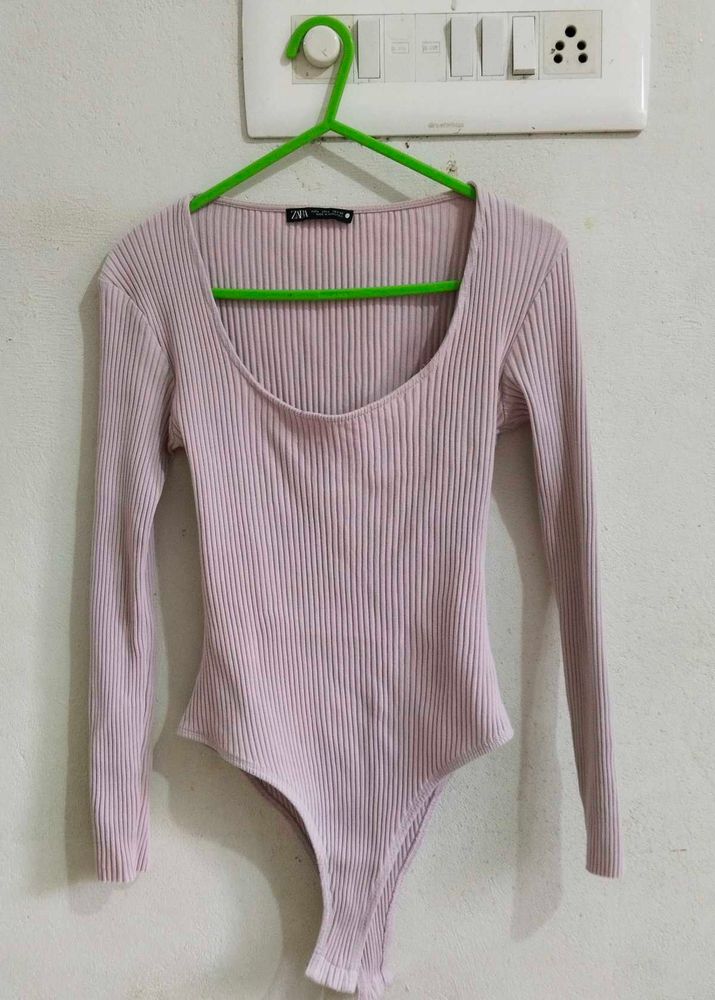 Ribbed Long Sleeve Bodysuit